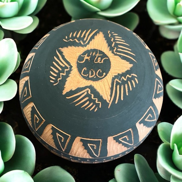 Native American Pottery Cnayon De Chelly Chinle‎ Arizona Jackie Yazzie Sgraffito - Picture 9 of 11